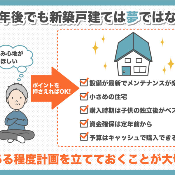 定年後でも新築時建ては夢ではない