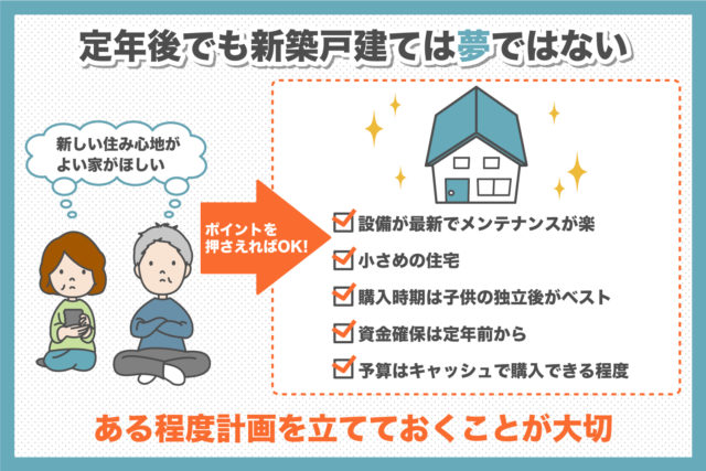 定年後でも新築時建ては夢ではない